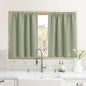 RYB HOME RV Curtains for Camper Windows, Mini Small Thermal Insulated Sunlight Heat Blocking Blackout Privacy Portable Curtains for Travel Trailer, Width 34 by Length 24, Sage Green, 2 Panels