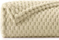 BEDELITE Fleece Throw Blanket for Couch & Bed - 3D Jacquard Decorative Almond Blanket, Super Soft and Cozy Warm Fuzzy Blanket All Seasons Suitable, 60x80Inches