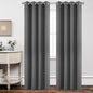 Joydeco Blackout Curtains 108 Inch Length 2 Panels Set, Thermal Insulated Long Curtains& Drapes 2 Burg, Room Darkening Grommet Drapes for Living Room Bedroom Window (W52 x L108 Inch, Light Grey)