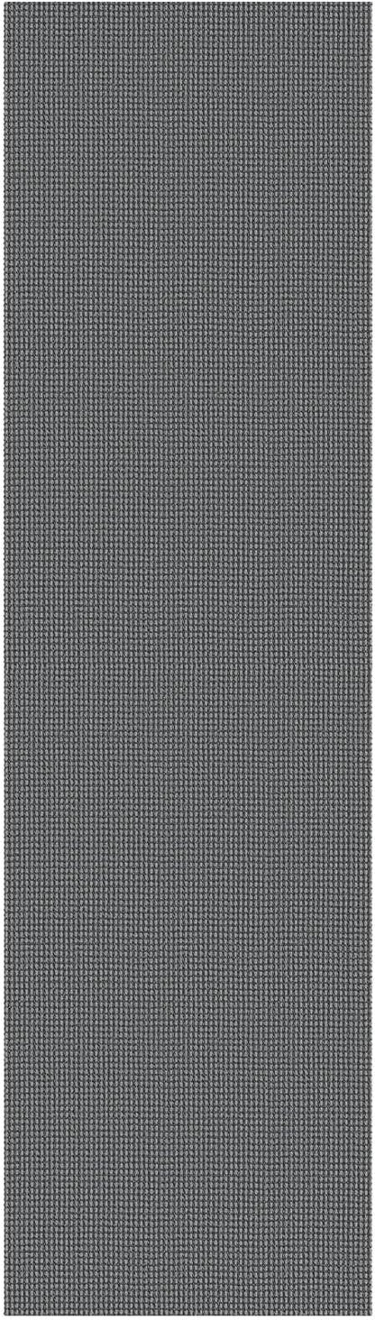 KOZYFLY Extra Long Runners for Hallways 3x18 ft Washable Kitchen Runner Non Slip Rubber Backed Hallway Rug Cotton Entryway Runner Rug Floor Carpet for Indoor Hall, Kitchen, Stair, Grey/Dark Grey