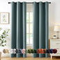 MIULEE Dusty Blue Blackout Curtains for Bedroom Living Room 72 Inches Long 2 Panels, Thermal Insulated Room Darkening Drapes Solid Grommet Noise Reduction Light Blocking Window Treatments 40x72 inch