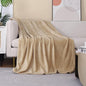 JIAHANNHA Flannel Fleece Blanket Throw Size(60 by 80 Inches),Beige Throw Blanket for Couch Sofa Bed 280GSM,Super Soft Plush Cozy and Lightweight Warm Bed Blanket for All Season