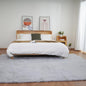 Ghouse Grey 8x10 Area Rug Fluffy Faux Rabbit Fur Grey Rug Plush Shag Fuzzy Rug for Living Room Bedroom, Playing Room, Nursery Room