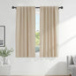PONY DANCE Beige Window Treatments - W 42 x L 72 Inches, Biscotti Beige Draperies & Curtains Heavy-Duty Soft Back Loop/Rod Pocket Panels Home Decoration Light Block for Living Room, 2 PCs