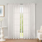 OWENIE Ivory Sheer Curtains 78 Inches Long 2 Panels Set, Ivory Sheer Curtain for Living Room Bedroom, Modern Voile Filmy Rod Pocket Curtains & Drapes, 2 Pcs, Each 59 W x 78L Inch