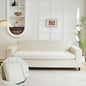 Couch Cushion Covers for Sofa Couch Covers Wear-Resistant Universal Sofa Cover Washable Stretch for Sectional Slipcovers (Texture-Cream White,Large Triple Seat Cover)