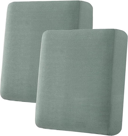H.VERSAILTEX Super Stretch Stylish Cushions Covers/Furniture Cover Spandex Jacquard Small Checked Pattern Super Soft Slipcover Washable Individual
