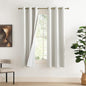 NICETOWN 100% Blackout Linen Texture Curtains 72 inches Long, Ivory, 2 Pcs, Thermal Insulated Full Blackout 2-Layer Lined Drapes, Energy Efficiency Window Draperies for Boy's Room