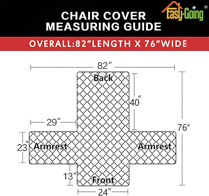 Easy-Going Chair Sofa Slipcover Reversible Sofa Cover Water Resistant Couch Cover Furniture Protector Cover with Elastic Straps for Pets Kids Children Dog Cat (Chair, Darkgray/Beige)