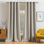 MIULEE Blackout Curtains 96 Inches Long for Bedroom Living Room Thermal Insulated Room Darkening Grommet Top Solid Light Blocking Drapery Set of 2 Window Panels Stone