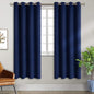 BGment Blackout Curtains for Bedroom - Grommet Thermal Insulated Room Darkening Curtains for Living Room, Set of 2 Panels, Each 46 x 72 Inch, Navy Blue