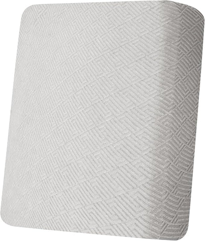 XINEAGE Couch Cushion Covers Seat Cushion Cover Thick Stretch Sofa Slipcovers 1 Piece Individual Couch Covers with Elastic Bottom(Single Seat Cushion/Backrest,Silver Grey)