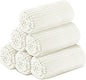 Buryeah 6 Pcs Flannel Throw Blanket Bulk 50 x 60 in Sleepover Blanket Outdoor Wedding Throw Lightweight, Oeko-tex Standard 100 Certified for Sofa Homeless Gifts (White)