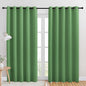 NICETOWN Room Darkening Draperies Window Curtain Panels, Forest Green, 2 Panels, W60 x L84 -inch, Thermal Insulated Grommet Room Darkening Curtains for Bedroom