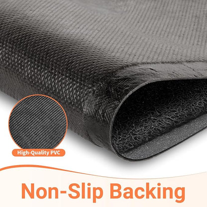 StepLively Door Mat Home Welcome Mats Outdoor and Indoor, Heavy-Duty Low-Profile Non-Slip Durable Front Welcome Mat Doormat for Home Entrance, Outside Entry, Yard, Floor, Patio (32''x20'', Grey)
