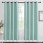 NICETOWN Aqua Blue Blackout Curtains 78" Long for Office, Dining Room, Guest Room, Sound Reducing Heat and Cold Block Curtain Panels for Modern Decorative (55" Wide by 78" Long, 2 Pieces)
