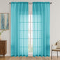 OVZME Turquoise Bedroom Curtains 2 Panel Sets 90 Inch Length, 59 Inch Extra Wide Light Filtering Light Weight Soft Window Treatment Panels for Study Room Living Room Guest Room, 59Wx90L Inches