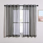 NICETOWN Voile Sheer Window Curtain Panels, Grommet Airy and Breathable Short Sheer Drapes with Light Through for Son/Boys Bedroom, Dark Grey, 54" Wide by 54" Long, 1 Pair