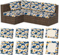 8Pcs Stretch Patio Cushion Covers, Outdoor Couch & Sofa Replacement Slipcovers for Patio Furniture Cushion Covers, Washable Reusable Furniture Protector