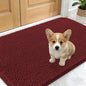 OLANLY Dog Door Mat for Muddy Paws 24x16, Absorbs Moisture and Dirt, Absorbent Non-Slip Washable Doormat, Quick Dry Chenille Mud Mat, Entry Indoor Entryway Carpet for Inside Floor, Caramel Russet