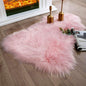 Ashler Faux Fur Area Rug - Fluffy Shaggy Sheepskin 2 x 3 Feet, Pink Fuzzy Machine Washable Shag - Nursery Decor Throw for Bedroom, Kids Room, Living Room