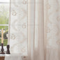 jinchan Belrose Lined Linen Blend Curtains Boho Floral Curtains for Bedroom 96 Inch Length Ivory Embroidered Drapes Rod Pocket Farmhouse Flower Drapes for Living Room Window Treatments Set 2 Panels