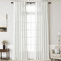 Linen Off White Curtains 145 inch Extra Long for Living Room Back Tab Light Filtering Sheer Drapes Modern Farmhouse Coastal Decor Cotton Textured Curtain for Floor to Ceiling High Window 52x145