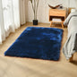 duduta Navy Blue Faux Sheepskin Fur Rug 3x5 ft, Fluffy Shag Bedroom Dorm Nursery Playroom Carpet Rug Non Slip Washable