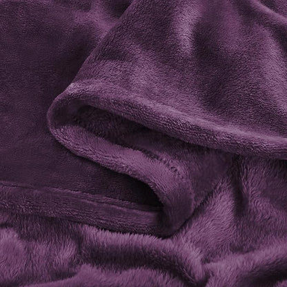 BEDELITE Fleece Blanket Purple Full Blankets for Couch & Bed, Luxury Plush Cozy Fuzzy Blanket 84" x 90", Super Soft Warm Lightweight Throw Blanket for Travel Camping