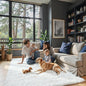 Super Soft Shaggy Area Rugs for Bedroom 4x6 Feet, Shaggy Plush Living Room Shag Furry Floor Rugs, Non-Shedding Indoor Rugs for Living Room Decor(4 x 6, White)