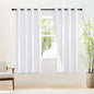 NICETOWN White Black Out Curtains 72 inch Long, Grommet Full Blackout Thermal Insualted Window Treatments for Bedroom, 2 Panels, W52 x L72
