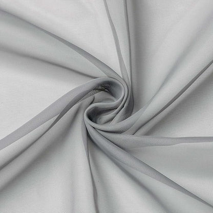 Light Grey Kitchen Curtains 30 Inch Length Tier 2 PCS, Solid Soft Half Curtains for Windows, Light Grey Sheer Rod Pocket Drapes for Bathroom Basement Small Window Curtain, 42" Wx30 L Inches