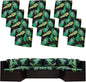 12Pcs Stretch Patio Cushion Covers,Outdoor Couch Covers Replacement,Outdoor Couch & Sofa Slipcovers,for Patio Furniture Cushion Covers,Washable Reusable urniture Protector (Summer,Cover Only)