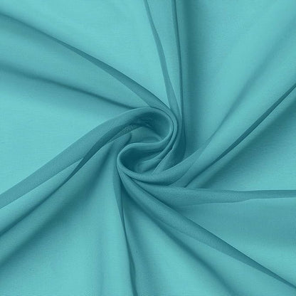 Turquoise Valances for Windows, Turquoise Sheer Curtains 14 Inch Length 2 Pack Kitchen Drapes, Modern Solid Mini Small Window Curtains for Cafe Bathroom Basement, Each 42" Wx14 L Inches