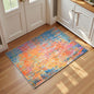 Entrance Rugs Indoor 2x3 Colorful Entry Rug Washable Abstract Rainbow Small Area Rug Non-Slip Low Pile Throw Rugs for Entryway, Kitchen Floor, Front Door Indoor Door Mat, Bathroom, Bedroom Bedside
