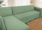 HOMERILLA Sectional Couch Covers for Sectional Sofa L Shaped Sofa Cover Blanket 2 Pieces L Shape Furniture Protector for Pets Dogs(Sage, X-Large)