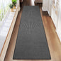 YDKGL 2x8 ft Runners for Hallways Extra Long Woven Washable Kitchen Runner Mat Rugs Non Slip, Soft Entryway Laundry Hall Floor Runner Carpet for Bedroom Hallway Living Room, Black