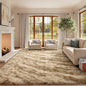 Area Rugs for Living Room, Tie-Dyed 5x7 Feet Soft Fluffy Shagg Plush Rug High Pile Large Indoor Modern Non-Slip Floor Carpet for Bedroom Nursery Kids Home Room Dorm Decor Aesthetic Khaki