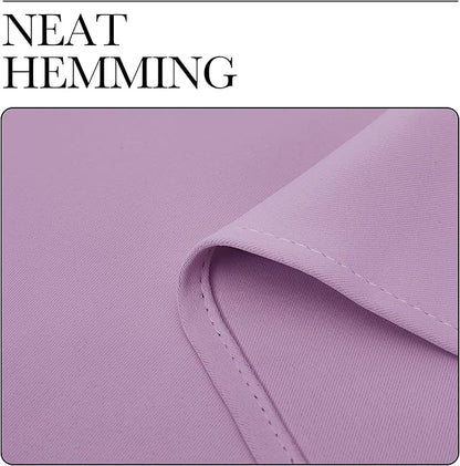 NICETOWN Room Darkening Drapes for Nursery - Light Blocking Curtain Panels for Bedroom Girl Room, Soft Fabric Window Treatment (Lilac, 42 inches Width by 95 inches Length, 1 Pair)