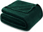 Exclusivo Mezcla Fleece Blanket King Size for Bed, Super Soft and Warm, All Season, Cozy, Plush, Lightweight, 90x104 Inches, Forest Green
