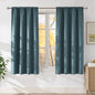 NICETOWN Greyish Blue Room Darkening Rod Pocket Curtains 63 inch Length, W42 x L63, Light Blocking Thermal Insulated Noise Reducing Drapes for Bedroom Living Room Farmhouse Decor, 2 Panels