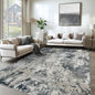 XLUEZ 6x9 Area Rugs for Living Room, Washable Modern Abstract Large Area Rug Neutral Soft Non Slip Kids Rug Stain Resistant Indoor Carpet for Bedroom Nursery Dining Room Playroom(GreyWhite, 6'x9')