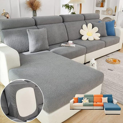 Soothing Home Sofa Covers, Sofa Hero Covers, Wear-Resistant Universal Couch Covers Washable Stretch Sectional Couch Cushion Covers (Grey,Large Single Seat Cover)
