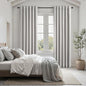 Grey Linen Blackout Curtains for Living Room 2 Panels Set 92 Inches Long Linen Texture Room Darkening Energy Saving Curtain Window Coverings Hook Belt Pleated Drapes Aesthetic Bedroom(W40"xL92")