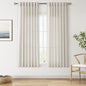 Nanspring Pearl White Linen Curtains 63 Inch Length for Living Room Luxury Light Filtering Semi Sheer Curtain Back Tab Coastal Decor Neutral Elegant Gray Drapes for Bedroom Office 52x63, 2 Panels