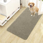 OLANLY Dog Door Mat for Muddy Paws 40x24, Absorbs Moisture and Dirt, Absorbent Non-Slip Washable Doormat, Quick Dry Chenille Mud Mat, Entry Indoor Entryway Carpet for Inside Floor, Warm Taupe