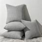 Topfinel Decorative Grey Throw Pillow Covers Cushion Cases, Set of 4 Soft Velvet Modern Double-Sided Designs, Mix and Match for Home Decor, Pillow Inserts Not Included (20x20 inch)