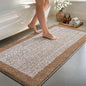 48x24 Long Bathroom Rugs Washable Non Slip, Coffee Bath Mat for Bathroom Floor Tub, Soft Absorbent Quick Dry Mats for Shower, Bathtub,Home Decor