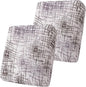 Smiry Printed Couch Cushion Covers, Stretch Soft Couch Covers for Sofa, Washable Non-Slip Sofa Slipcover Furniture Protector for Indoor and Outdoor (2 Pack, Brown and White)