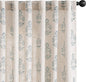 jinchan Linen Floral Curtains for Living Room 84 Inch Length Blue Flower Cottage Core Farmhouse Curtains Rod Pocket Back Tab Boho Semi Sheer Window Drapes Bedroom Set 2 Panels Blue on Beige